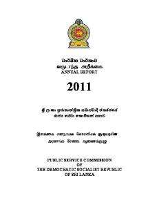 Annual Report 2011 - Public Service Commission