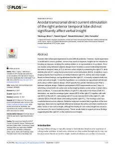 Anodal transcranial direct current stimulation of the right anterior ...