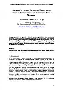 ANOMALY INTRUSION DETECTION DESIGN USING HYBRID OF ...