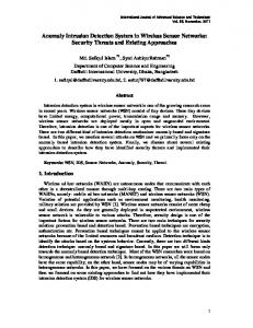 Anomaly Intrusion Detection System in Wireless Sensor Networks ...