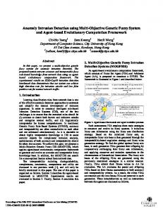 Anomaly Intrusion Detection using Multi-Objective ... - IEEE Xplore