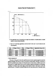 Answer Key for Problem Set # 1