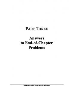 Answers to End-of-Chapter Problems