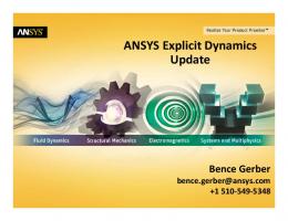 ANSYS Explicit Dynamics Update