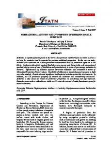 antibacterial activity and uv property of shikonin on silk substrate