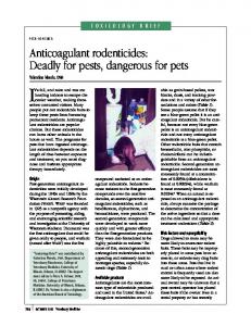 Anticoagulant rodenticides: Deadly for pests, dangerous ... - ASPCApro