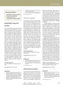 Antiepileptic drugs and warfarin