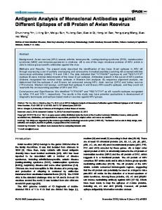 Antigenic Analysis of Monoclonal Antibodies ... - Semantic Scholar