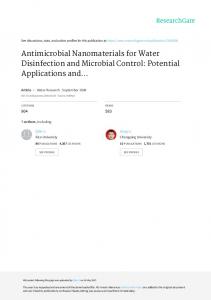 Antimicrobial Nanomaterials for Water Disinfection ...