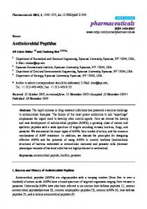 Antimicrobial Peptides - MDPI