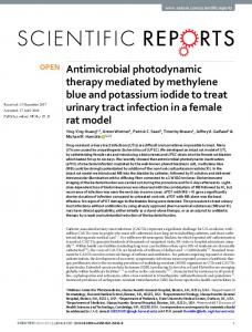 Antimicrobial photodynamic therapy mediated by