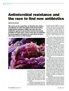 Antimicrobial resistance and the race to find ... - Wiley Online Library