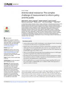 Antimicrobial resistance - PLOS