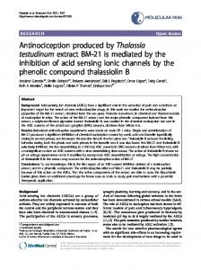 Antinociception produced by Thalassia testudinum ... - BioMedSearch