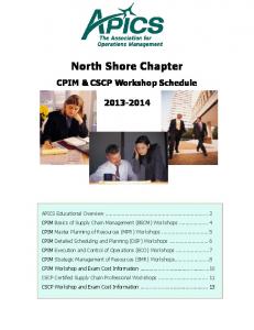 APICS North Shore Chapter