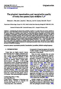 Apis mellifera L. - Springer Link