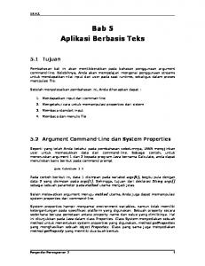 Aplikasi berbasis Text File