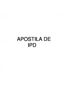 APOSTILA DE IPD - WebEduc