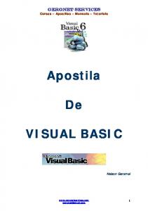 Apostila De VISUAL BASIC - geronet