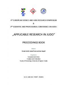 applicable research in judo