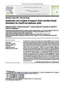 Application and analysis of support vector machine ... - Semantic Scholar