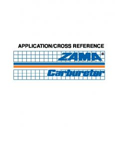 Application/cross reference