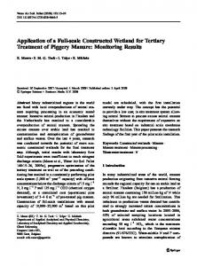 Application of a Full-scale Constructed Wetland for Tertiary Treatment ...