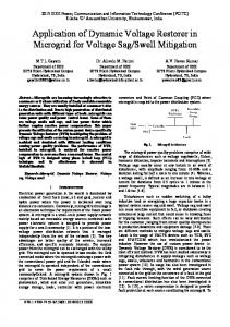 Application of Dynamic Voltage Restorer in Microgrid for Voltage Sag ...