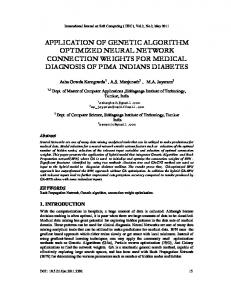 application of genetic algorithm optimized neural network ...