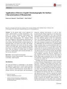 Application of Inverse Liquid Chromatography for Surface ...