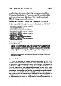 Applications of Operator-Splitting Methods to the Direct ... - Project Euclid