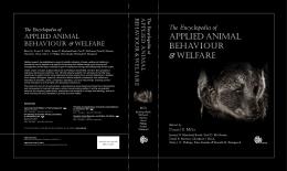 APPLIED ANIMAL BEHAVIOUR & WELFARE