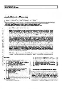 Applied Bohmian Mechanics