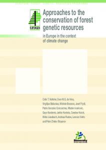 Approaches to the conservation of forest genetic resources - populus.it