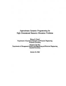 Approximate Dynamic Programming for High ... - Semantic Scholar