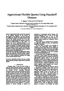 Approximate Flexible Queries Using Hausdorff Distance