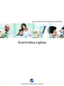 Appunti di Grammatica INGLESE