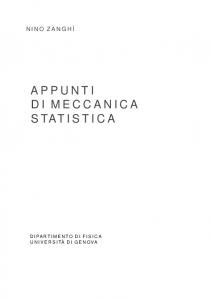 Appunti di meccanica statistica - INFN