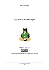 Appunti di Microbiologia - marionline.it