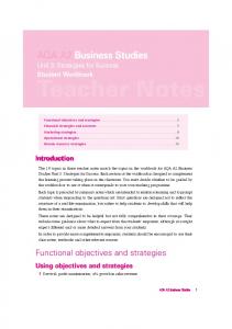 AQA A2 Business Studies - Hodder Plus Home