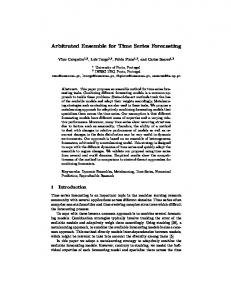 Arbitrated Ensemble for Time Series Forecasting - INESCTEC