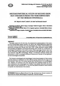 archaeometrical study of second iron age ceramics from the ...