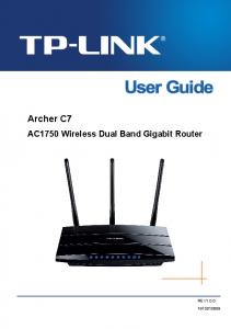 Archer C7_V1_User Guide - TP-LINK