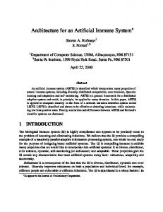 Architecture for an Artificial Immune System - CiteSeerX