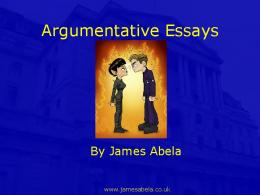 Argumentative Essays