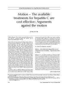 Arguments against the motion - Hindawi