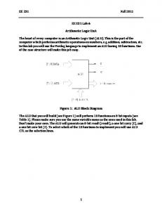 Arithmetic Logic Unit