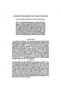 ARITHMETIC PROGRESSIONS AND PELLIAN