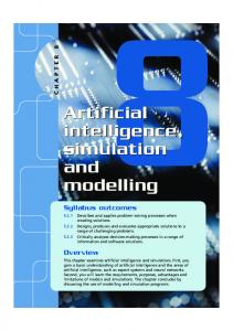 Artificial intelligence, simulation and modelling Artificial intelligence ...