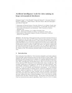 Artificial intelligence tools for data mining in large ... - Semantic Scholar